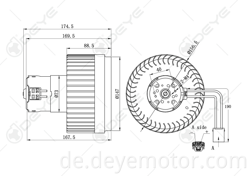 8665191 9171719 Autoklimaanlage DC-Gebläsemotor für VOLVO S80 V70 S60 XC7 XC90